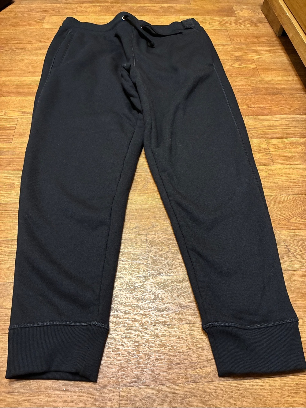 Women’s Members Mark Sherpa lined joggers Black Sweatpants Size Large